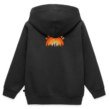 Vintage Keystone Colorado Fan Retro Cool Sunset - Kinder Premium Organic Zip Hoodie - Schwarz - Hinten - AI Model Kid Male (0cm)