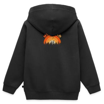 Vintage Medford Oregon Fan Retro Cool Sunset - Kinder Premium Organic Zip Hoodie - Schwarz - Hinten - AI Model Kid Male (0cm)