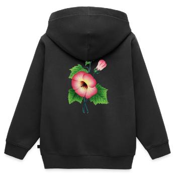 lily - Kids Premium Organic Zip-up Hoodie - black - Back - AI Model Kid Male (0cm)