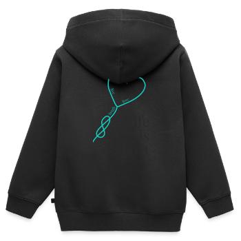 Life is short - Kinder Premium Organic Zip Hoodie - Schwarz - Hinten - AI Model Kid Male (0cm)