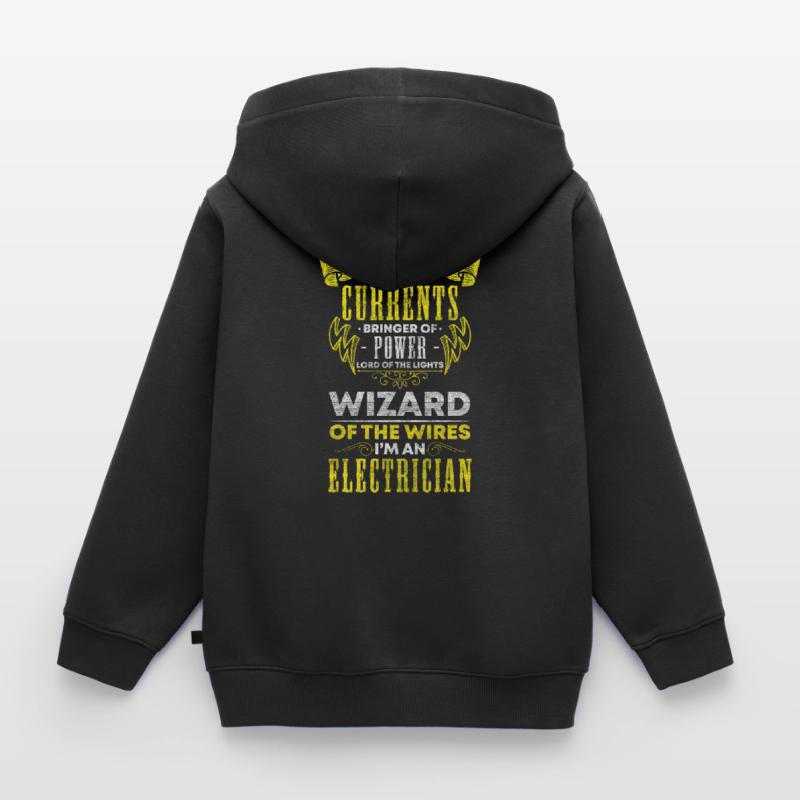 Electronics technician watts high voltage Kids Premium Organic Zip-up Hoodie