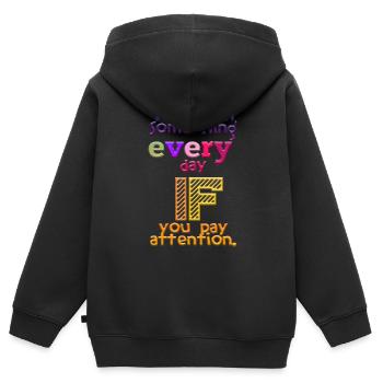 Abschlussfeier 2024 Abiturfeier - Kinder Premium Organic Zip Hoodie - Schwarz - Hinten - AI Model Kid Male (0cm)