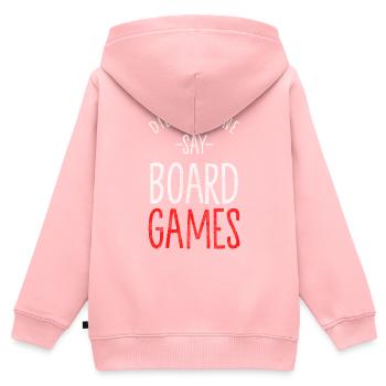 Board Game Roleplayer - Kids Premium Organic Zip-up Hoodie - rose - Back - AI Model Kid Female (0cm)