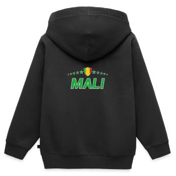 Mali - Sweat Premium à capuche zippé enfant bio - noir - Dos - AI Model Kid Male (0cm)