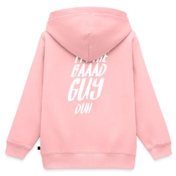 I'm the Bad Guy Duh Billie Zitat Lyrics Spruch - Kinder Premium Organic Zip Hoodie - Rosa - Hinten - AI Model Kid Female (0cm)