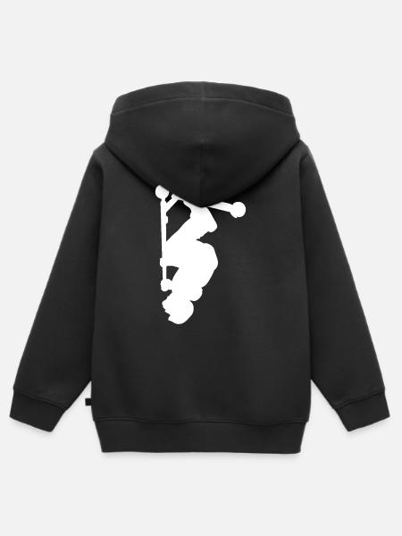 scooter - Kinder Premium Organic Zip Hoodie - Schwarz