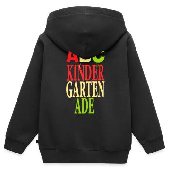 ABC Kindergarten ADE - Kids Premium Organic Zip-up Hoodie - black - Back - AI Model Kid Male (0cm)