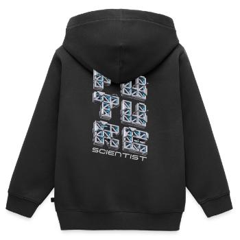 Scientist, 3D Futuristic, Future Sci Fi - Kids Premium Organic Zip-up Hoodie - black - Back - AI Model Kid Male (0cm)