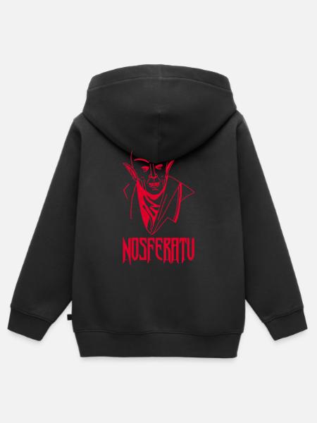 Nosferatu der Vampir (Rot) - Kinder Premium Organic Zip Hoodie - Schwarz
