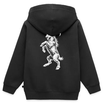 ChumziG - Sweat Premium à capuche zippé enfant bio - noir - Dos - AI Model Kid Male (0cm)
