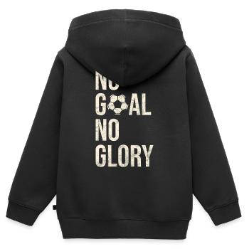 Kein Tor Kein Ruhm Motivationsspieler-Geschenk für Fußballspieler - Kinder Premium Organic Zip Hoodie - Schwarz - Hinten - AI Model Kid Male (0cm)