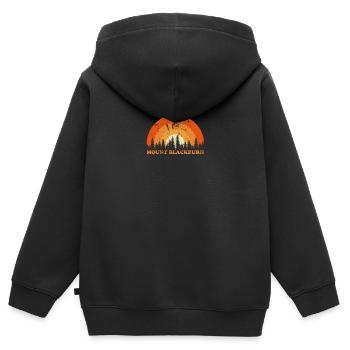 Vintage Mount Blackburn Fan Retro Cool Sunset - Kinder Premium Organic Zip Hoodie - Schwarz - Hinten - AI Model Kid Male (0cm)