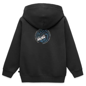 Chili Body Boarding Boogie Board Beach Ocean Fan - Sweat Premium à capuche zippé enfant bio - noir - Dos - AI Model Kid Male (0cm)