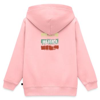 Mallorca Spanien Mallorca Kunst-Urlaubssouvenir - Kinder Premium Organic Zip Hoodie - Rosa - Hinten - AI Model Kid Female (0cm)