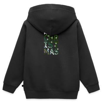Christmas tree Christmas tree Xmas - Kids Premium Organic Zip-up Hoodie - black - Back - AI Model Kid Male (0cm)