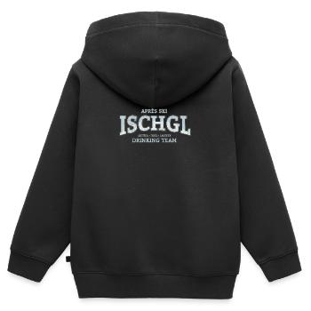 Ischgl Apres Ski Party Dinking Team - Kinder Premium Organic Zip Hoodie - Schwarz - Hinten - AI Model Kid Male (0cm)