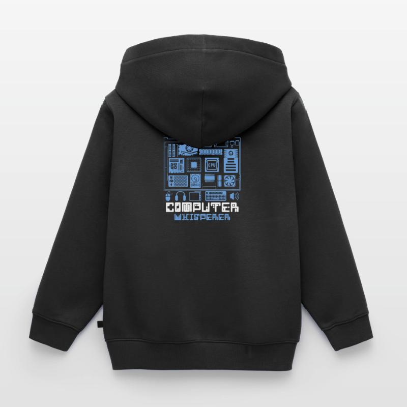 Technical Support Technology Programmer Kids Premium Organic Zip-up Hoodie