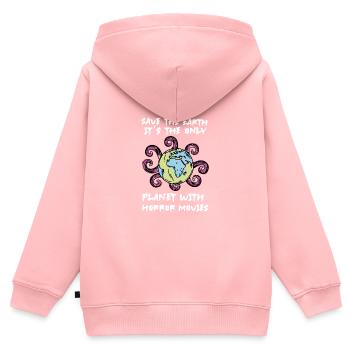 Horrorfilme Horror - Kinder Premium Organic Zip Hoodie - Rosa - Hinten - AI Model Kid Female (0cm)