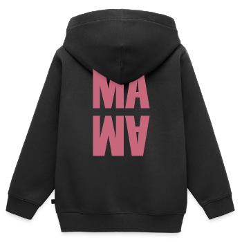 Mama | Mutter | Muttertag - Kinder Premium Organic Zip Hoodie - Schwarz - Hinten - AI Model Kid Male (0cm)