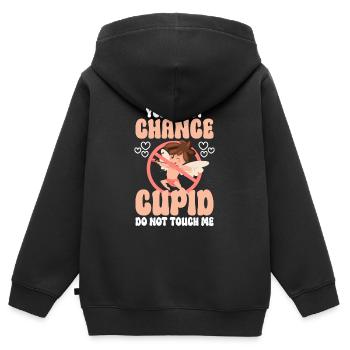 Nur Gucken Abstand Antisozial - Kinder Premium Organic Zip Hoodie - Schwarz - Hinten - AI Model Kid Male (0cm)