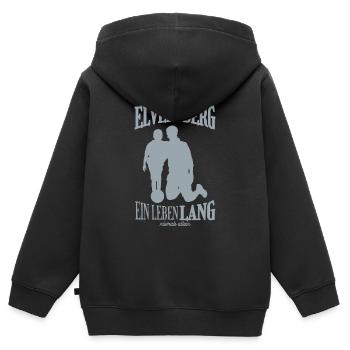 Elversberg Fußball Tradition Geschenk - Kinder Premium Organic Zip Hoodie - Schwarz - Hinten - AI Model Kid Male (0cm)