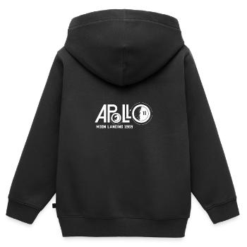ESA Retro Apollo 11 Rétro Astronaute rétro - Sweat Premium à capuche zippé enfant bio - noir - Dos - AI Model Kid Male (0cm)