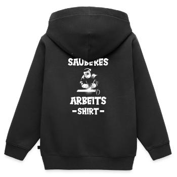 Schweißer Schweißen Beruf Schweisser - Kinder Premium Organic Zip Hoodie - Schwarz - Hinten - AI Model Kid Male (0cm)