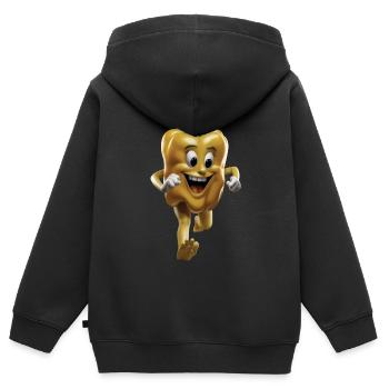 Paprika Geschenk - Kinder Premium Organic Zip Hoodie - Schwarz - Hinten - AI Model Kid Male (0cm)