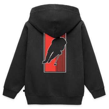 Eishockey Hockey sur glace - Sweat Premium à capuche zippé enfant bio - noir - Dos - AI Model Kid Male (0cm)