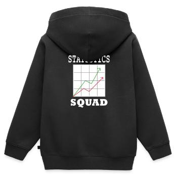 Statistik-Analyst Datenmanager Statistiker - Kinder Premium Organic Zip Hoodie - Schwarz - Hinten - AI Model Kid Male (0cm)