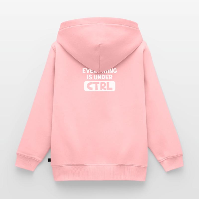 Everything is under CTRL Programmierer Kinder Premium Organic Zip Hoodie