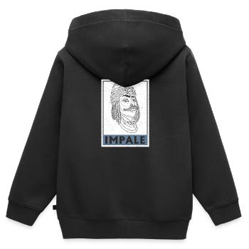 Transsilvanien Rumänien Vlad Tepes Balkan - Kinder Premium Organic Zip Hoodie - Schwarz - Hinten - AI Model Kid Male (0cm)