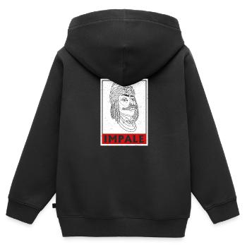 Transsilvanien Rumänien Vlad Tepes Balkan - Kinder Premium Organic Zip Hoodie - Schwarz - Hinten - AI Model Kid Male (0cm)