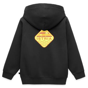 Kroatien Urlaub Balkan Istrien Hrvatska Souvenir - Kinder Premium Organic Zip Hoodie - Schwarz - Hinten - AI Model Kid Male (0cm)