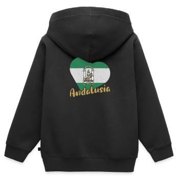 Halbinsel Spanien Andalusien Sevilla Granada - Kinder Premium Organic Zip Hoodie - Schwarz - Hinten - AI Model Kid Male (0cm)