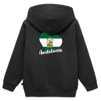 Halbinsel Spanien Andalusien Sevilla Granada - Kinder Premium Organic Zip Hoodie - Schwarz - Hinten - AI Model Kid Male (0cm)