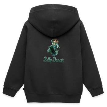 Bauchtanz Bauchtänzerin Bauchtanzkurse - Kinder Premium Organic Zip Hoodie - Schwarz - Hinten - AI Model Kid Male (0cm)