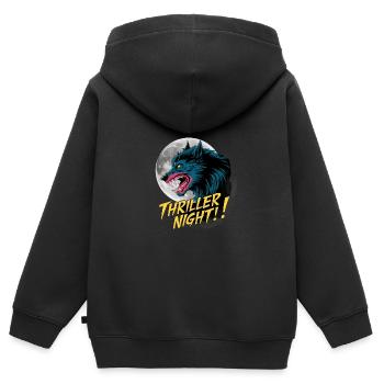 Werwolf für einen Werwolf Fan - Kinder Premium Organic Zip Hoodie - Schwarz - Hinten - AI Model Kid Male (0cm)