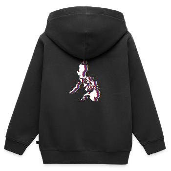 Philippinisch Philippinen - Kinder Premium Organic Zip Hoodie - Schwarz - Hinten - AI Model Kid Male (0cm)