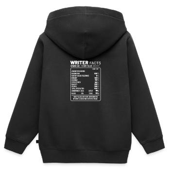 Auteur - Sweat Premium à capuche zippé enfant bio - noir - Dos - AI Model Kid Male (0cm)