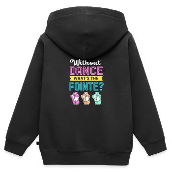 Ballett Ballett-Tänzerin - Kinder Premium Organic Zip Hoodie - Schwarz - Hinten - AI Model Kid Male (0cm)