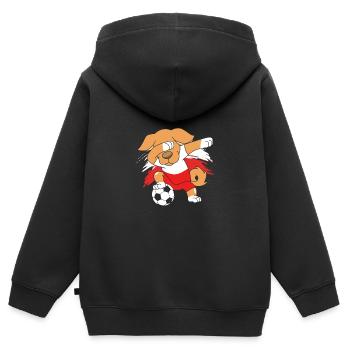 Polen Polnisch - Kinder Premium Organic Zip Hoodie - Schwarz - Hinten - AI Model Kid Male (0cm)