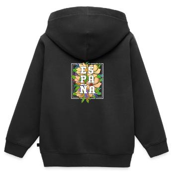 Spanien Spanisch - Kinder Premium Organic Zip Hoodie - Schwarz - Hinten - AI Model Kid Male (0cm)