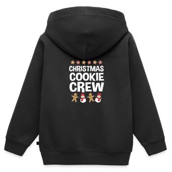 Lebkuchenmann Lebkuchenherz Lebkuchen Naschen - Kinder Premium Organic Zip Hoodie - Schwarz - Hinten - AI Model Kid Male (0cm)