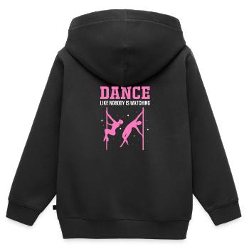 Pole Dance - Kinder Premium Organic Zip Hoodie - Schwarz - Hinten - AI Model Kid Male (0cm)