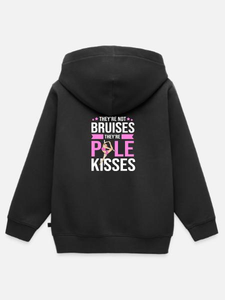 Pole Dance - Kinder Premium Organic Zip Hoodie - Schwarz