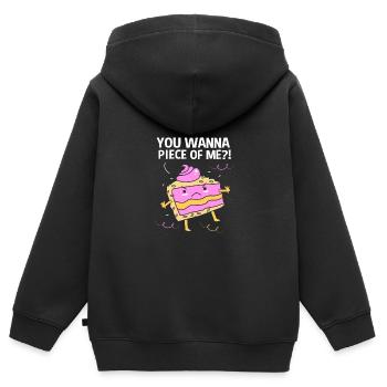 Torte Törtchen Dekoration Kuchen - Kinder Premium Organic Zip Hoodie - Schwarz - Hinten - AI Model Kid Male (0cm)