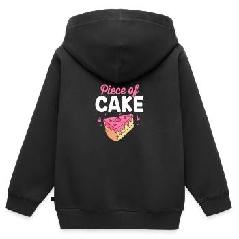 Torte Törtchen Dekoration Kuchen - Kinder Premium Organic Zip Hoodie - Schwarz - Hinten - AI Model Kid Male (0cm)