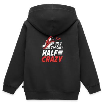 Marathon Marathon Runner - Kids Premium Organic Zip-up Hoodie - black - Back - AI Model Kid Male (0cm)