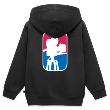 Film Video Kamera Fotograf lustiges Geschenk - Kinder Premium Organic Zip Hoodie - Schwarz - Hinten - AI Model Kid Male (0cm)